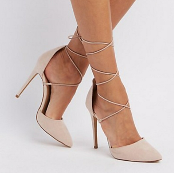 Charlotte Russe Shoes - Lace up Pumps